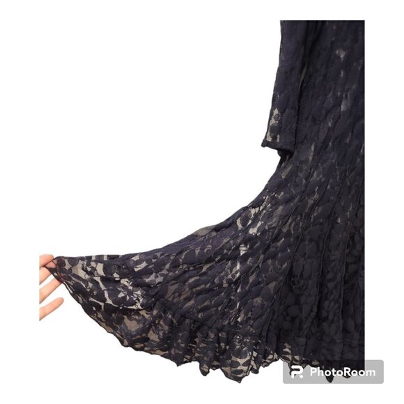 MSK Women's Blue Lace Over piece Size 10 (L) - Picture 8 of 9